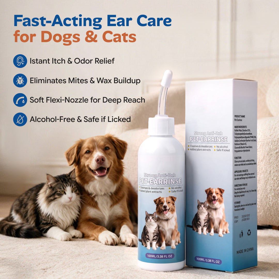 Anti-Itch & Mite Ear Drops for Dogs & Cats