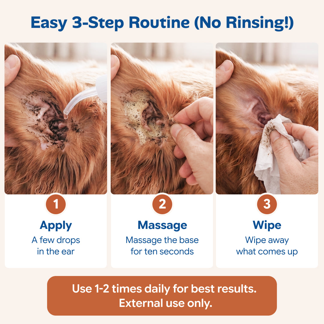 Anti-Itch & Mite Ear Drops for Dogs & Cats