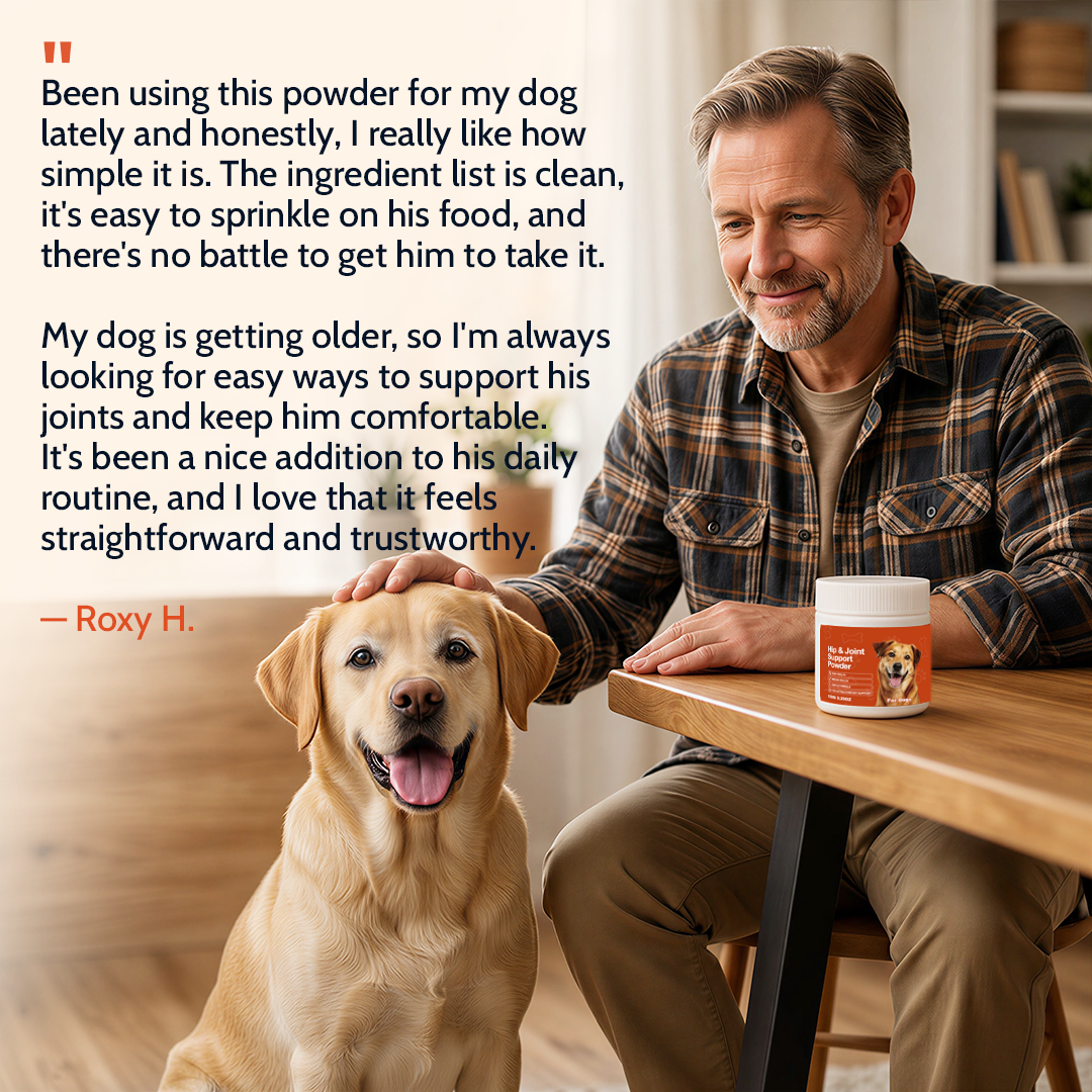 Daily Hip & Joint Powder Support to Keep Your Dog Active