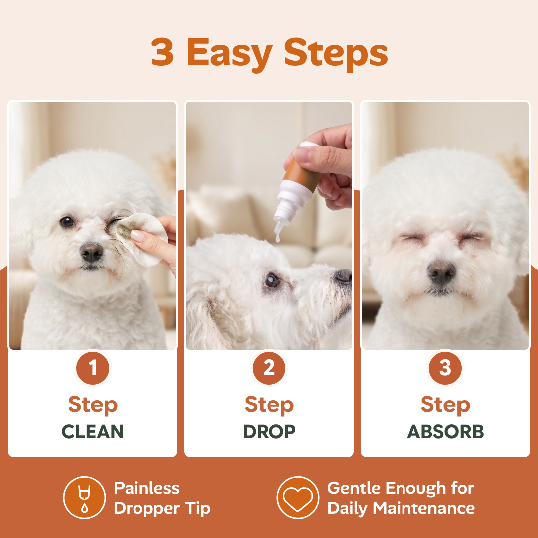 Tear Stain Remover Eye Drops for Dogs & Cats
