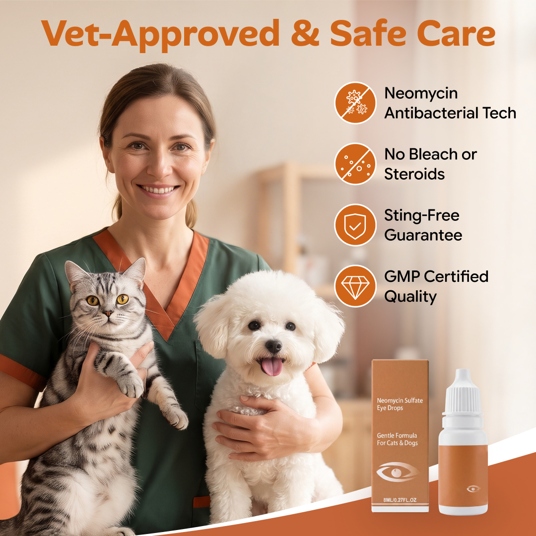 Tear Stain Remover Eye Drops for Dogs & Cats